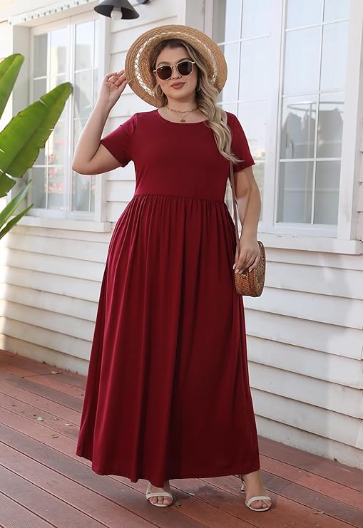Women’s Plus Size Casual Maxi Dress